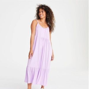 Magnetic Me ADULT Modal Tank Tiered Dress BLACK XL